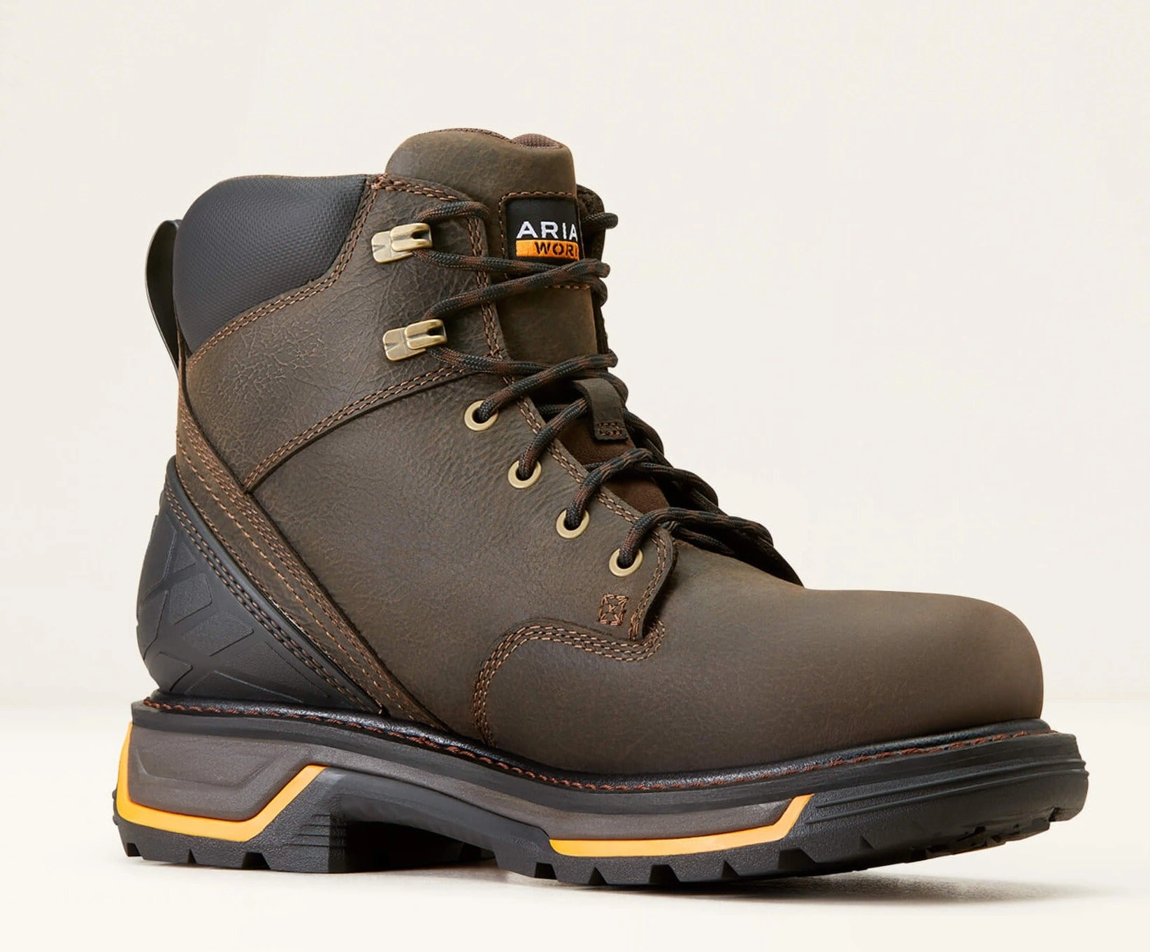 Ariat Men's Big Rig 6 Soft Toe Waterproof Work Boot - Iron Coffee - 10042551